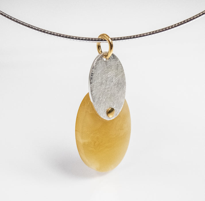 Medium Oval Honey Necklace/Pendent