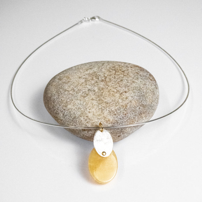 Medium Oval Honey Necklace/Pendent