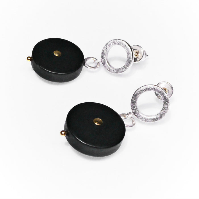 'Vileska' Silver Stud Earrings